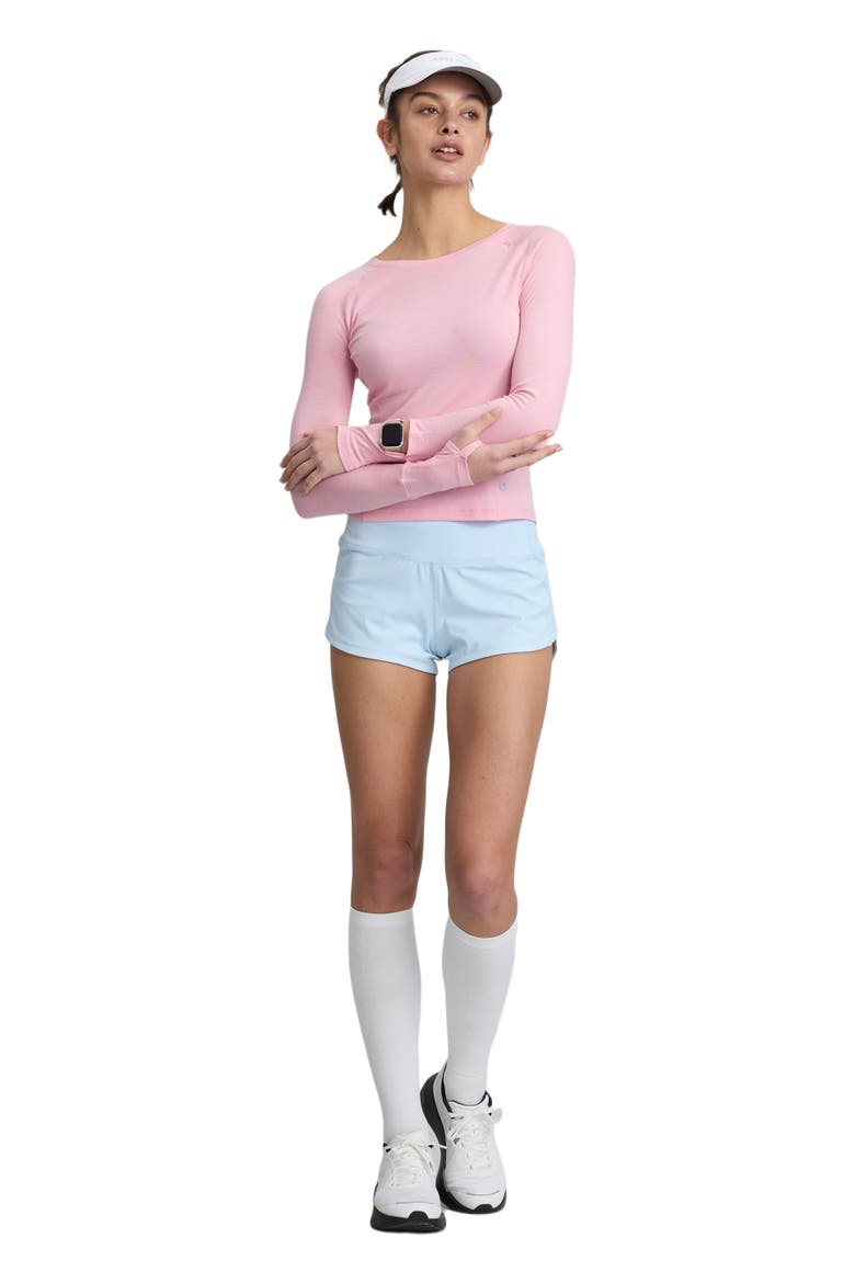 Women's 100% Merino Running L/S Watch Window, Alternate, color, Pink