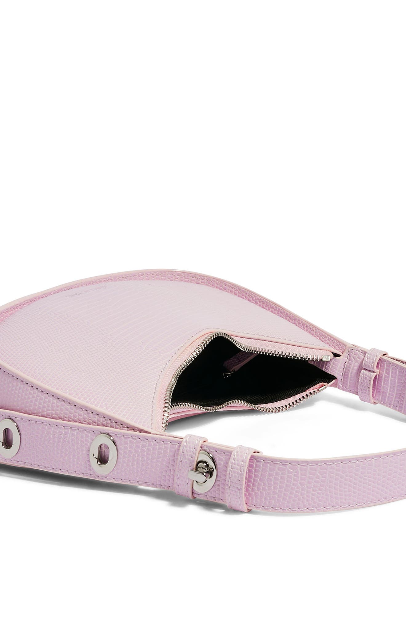 H.O.W. We Are Confident Vegan Leather Shoulder Bag, Alternate, color, PINK LADY