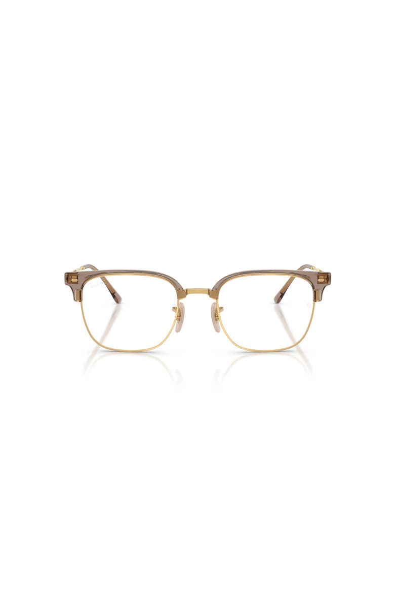 51mm Square optical glasses, Alternate, color, Beige