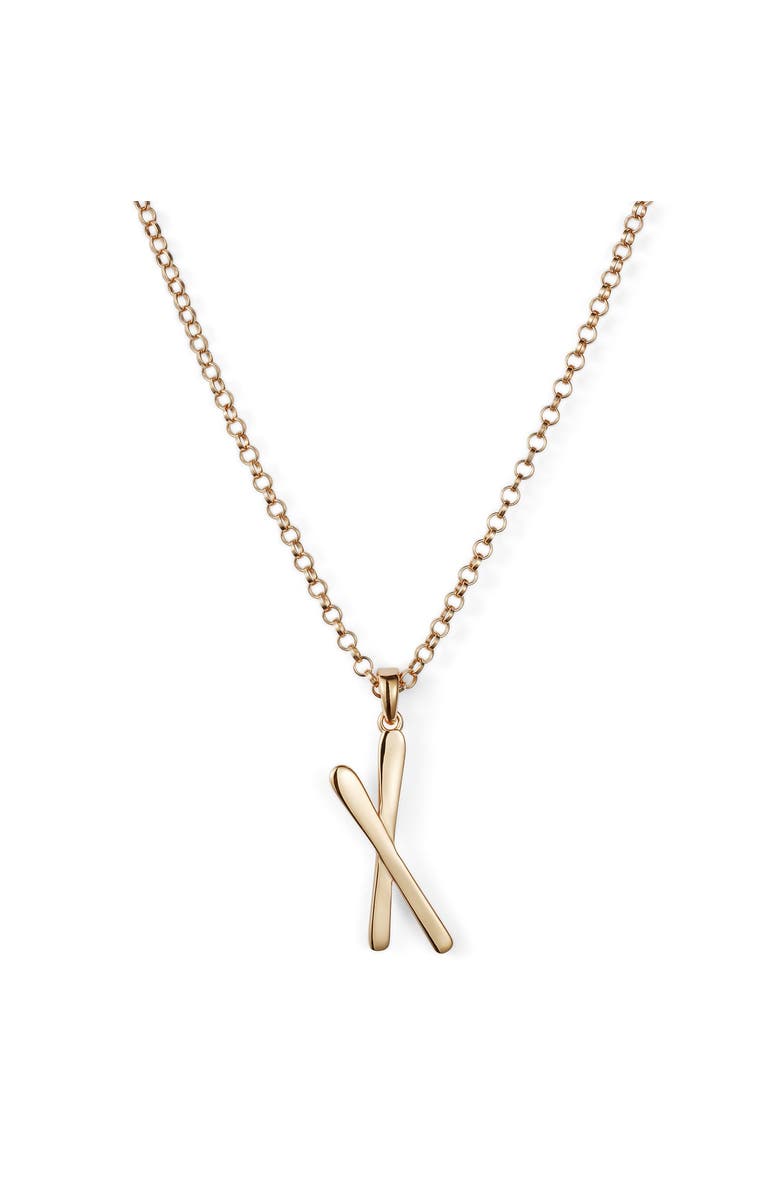 Toolally Snow Kiss Pendant Necklace, Main, color, Gold Vermeil