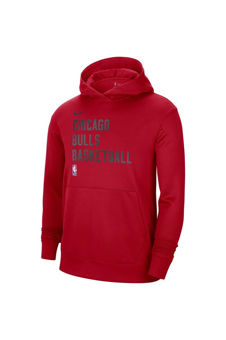 Unisex Nike Red Chicago Bulls 2023/24 Performance Spotlight On-Court Practice Pullover Hoodie, Alternate, color, Red