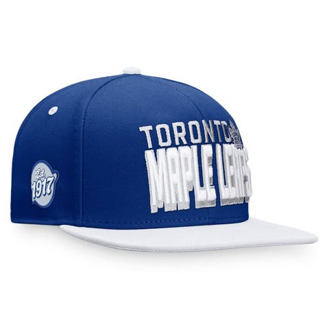 Men's Fanatics Branded Blue/White Toronto Maple Leafs Heritage Retro Two-Tone Snapback Hat