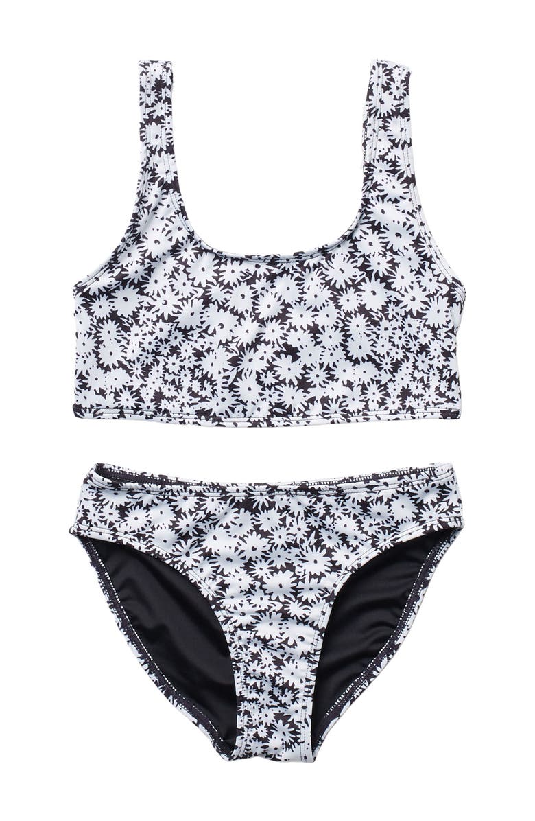 Melrose and Market Kids' Square Neck Print 2-Piece Set, Main, color,