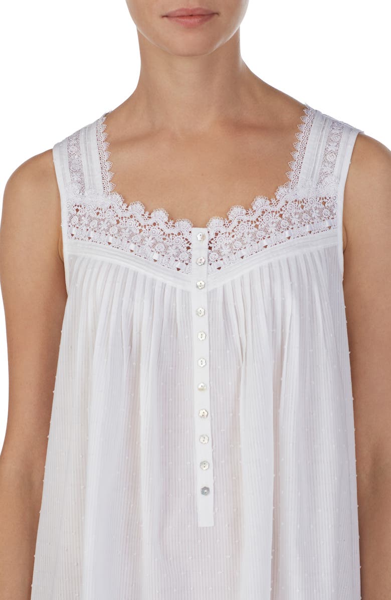 Eileen West Clip Dot Short Nightgown, Alternate, color,