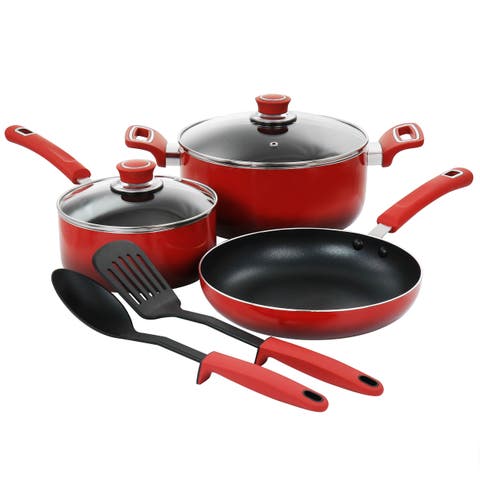 7 Piece Non Stick Aluminum Cookware Set