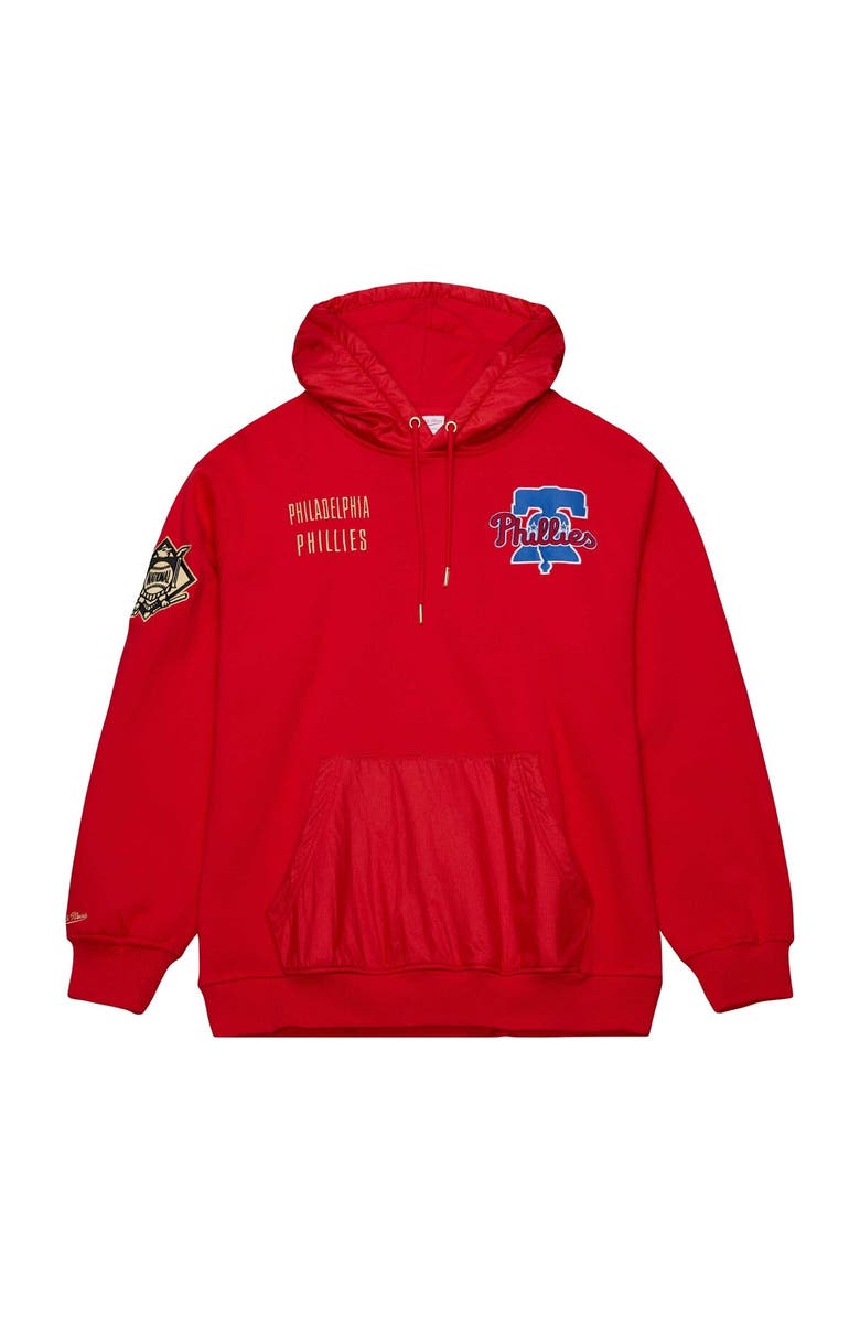 Mitchell & Ness Men's Mitchell & Ness Red Philadelphia Phillies Team OG 2.0 Current Logo Pullover Hoodie, Alternate, color, 