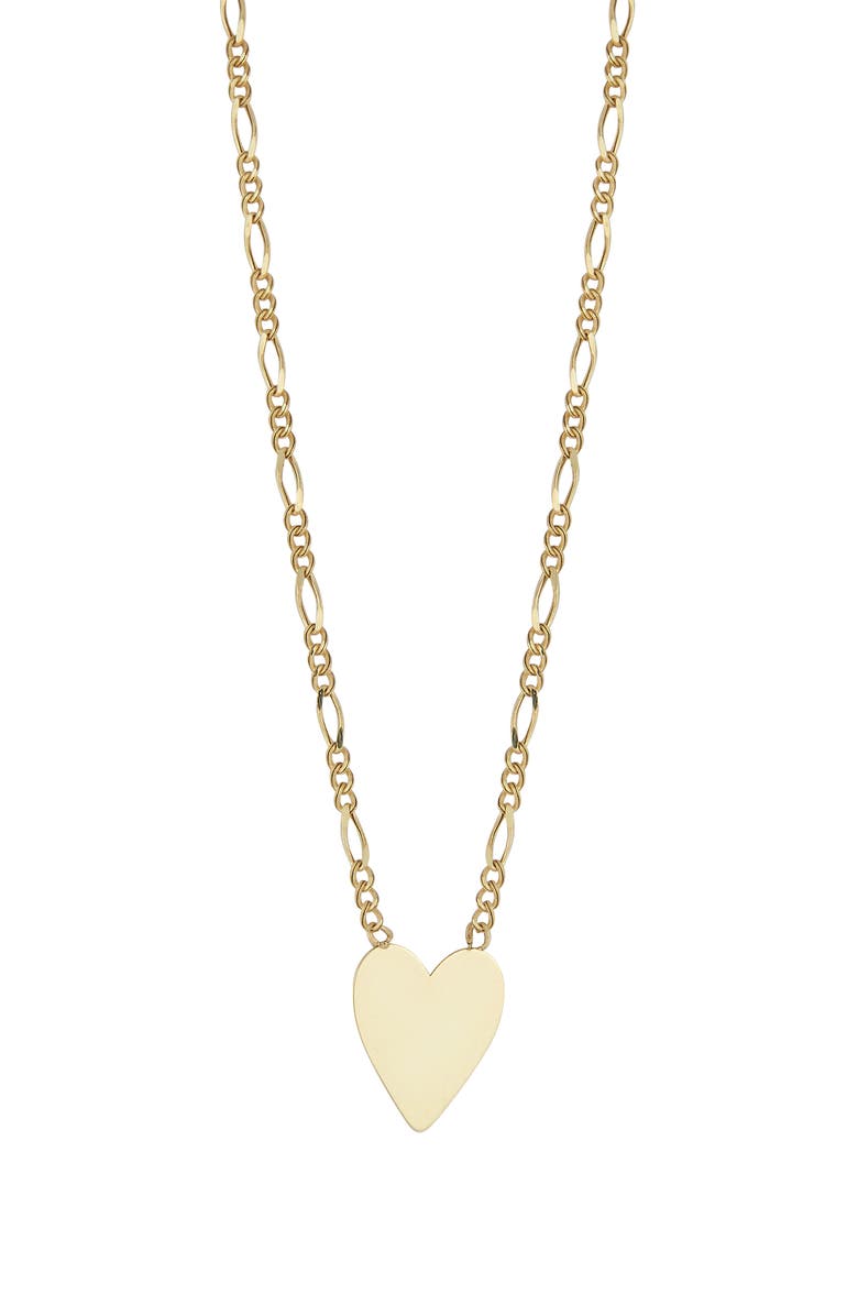 Ember Fine Jewelry Heart Pendant Chain Necklace, Main, color,