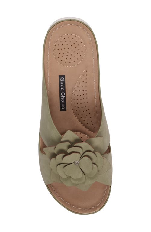 Gc Shoes Claire Comfort Slide Sandal In Green
