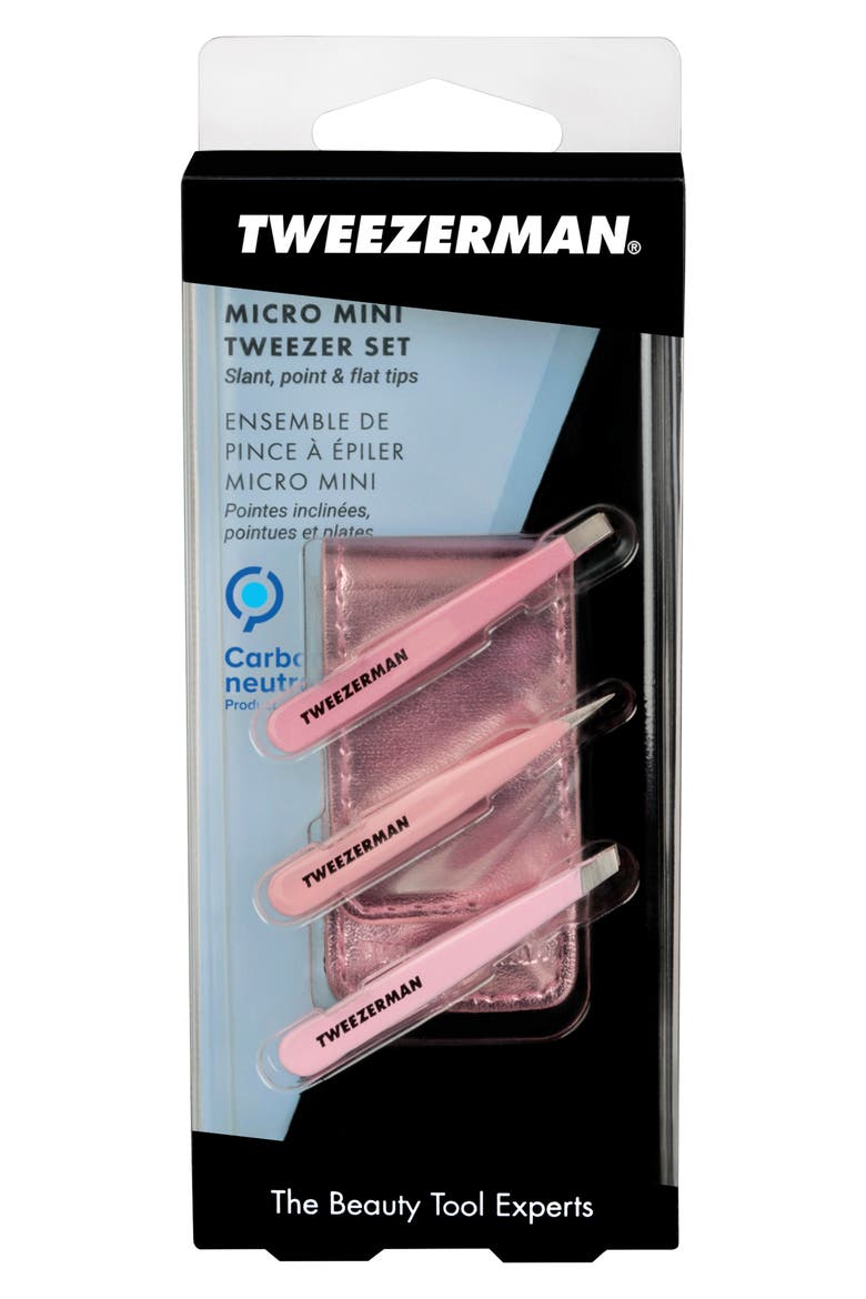 Micro Mini Tweezer Set, Alternate, color, PINK