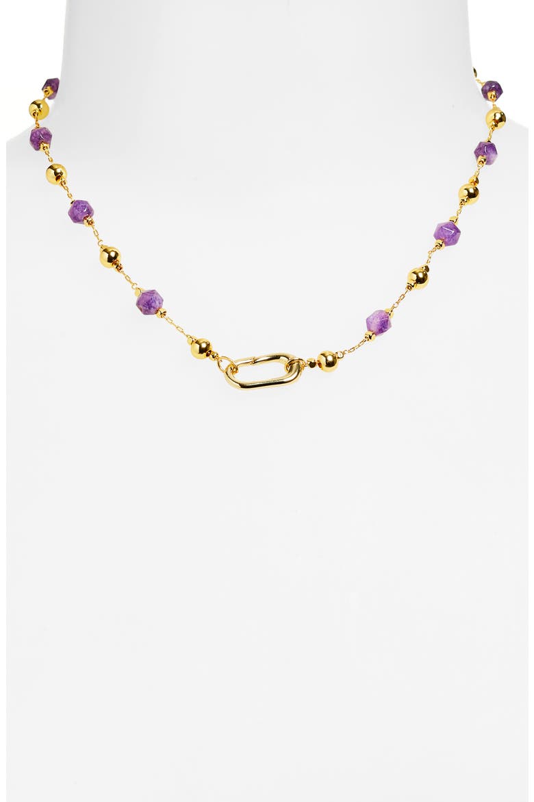 Zanda Flower Statement Necklace, Alternate, color, GOLD