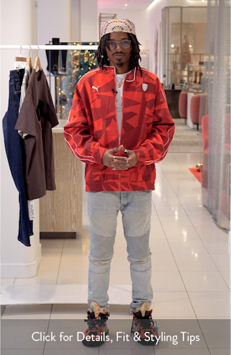 x Ferrari 20 Years of Red Cotton Twill Jacket, sales video thumbnail