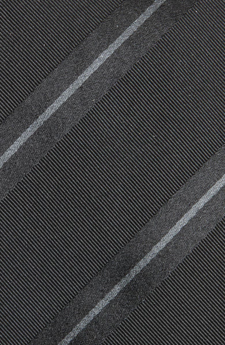 TOM FORD Jacquard Stripe Silk Tie, Alternate, color, Lb999 Black