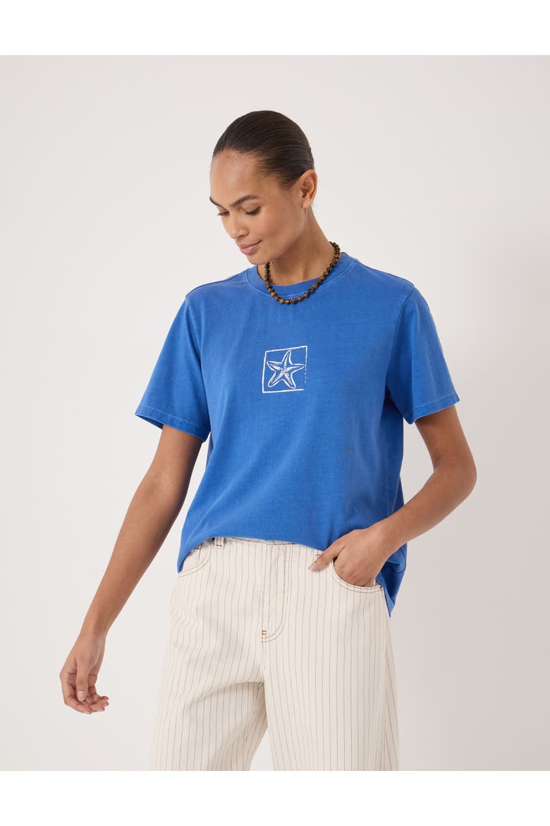 Sealife Graphic Crew Neck T-Shirt, Main, color, Bright Blue
