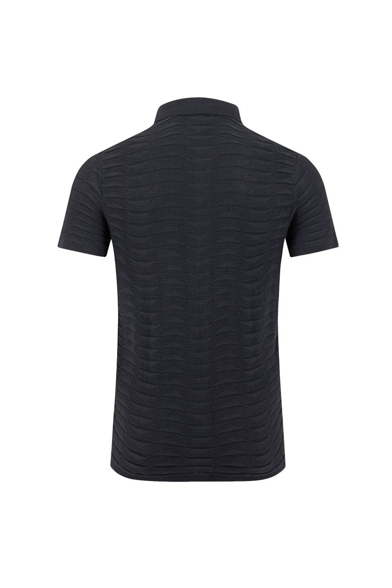 Tod Short Sleeve Knitted Polo Shirt, Alternate, color, Navy