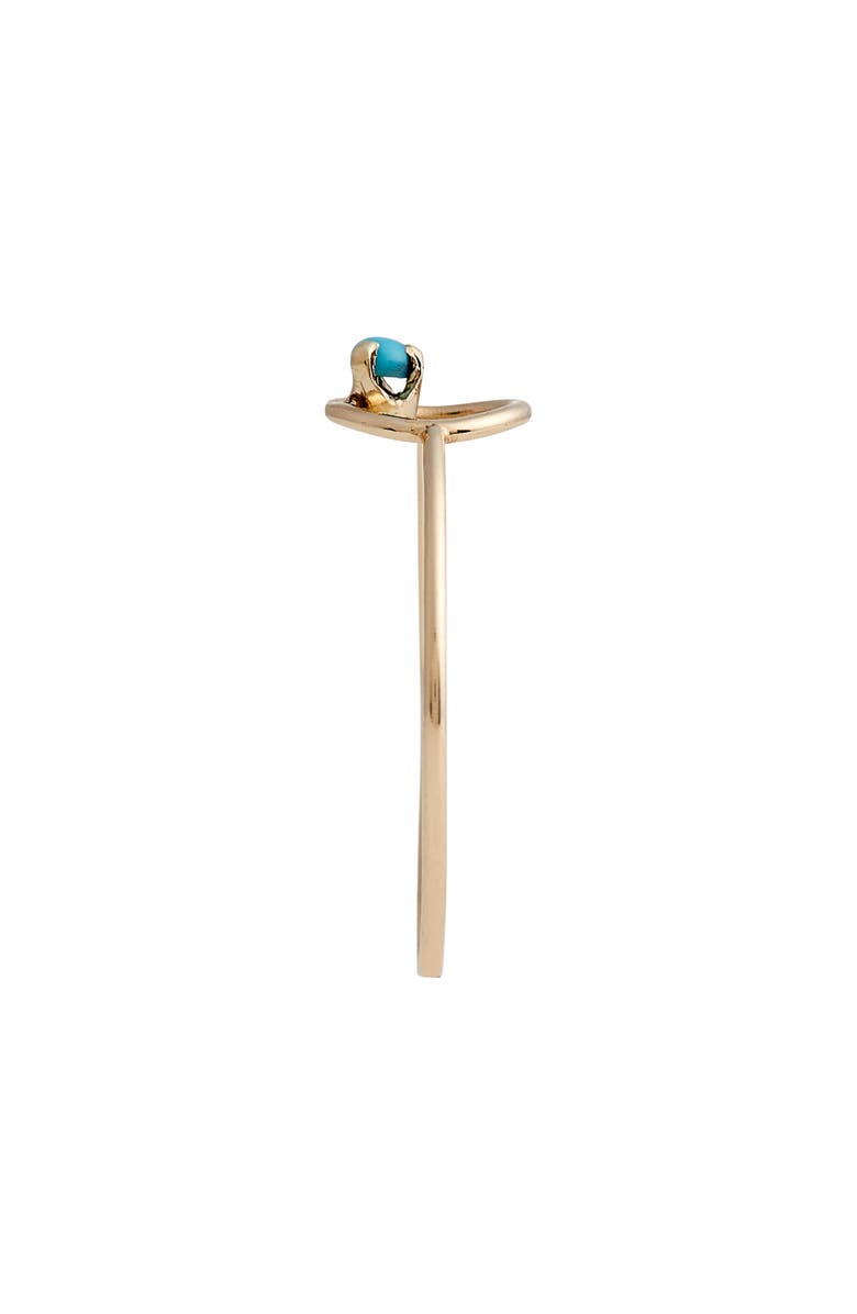 Zoë Chicco Turquoise Circle Ring, Alternate, color, 