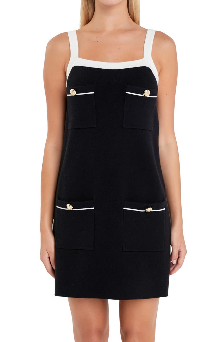 English Factory Knit Minidress, Alternate, color, 