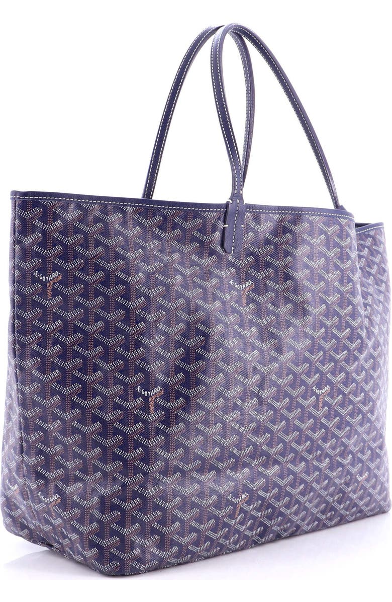 Pre-Owned Goyard Saint Louis Tote Coated Canvas GM, Alternate, color, Blue