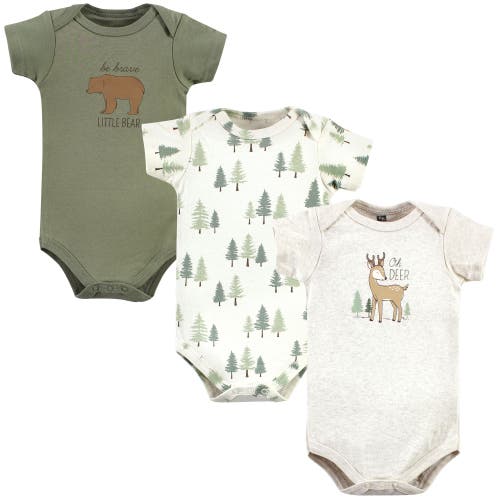 Hudson Baby Soft Cotton Bodysuit Triple Pack
