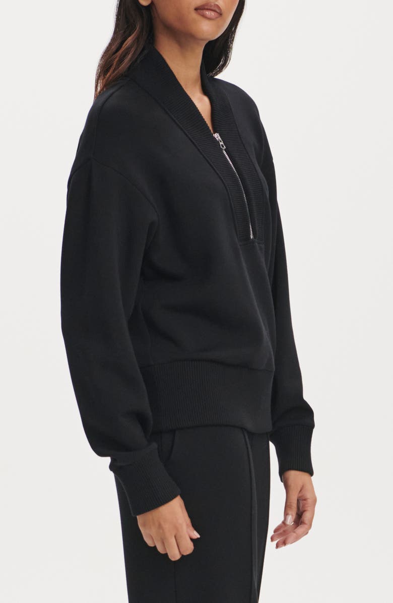 Varley Sally Half Zip Sweatshirt, Alternate, color, Black
