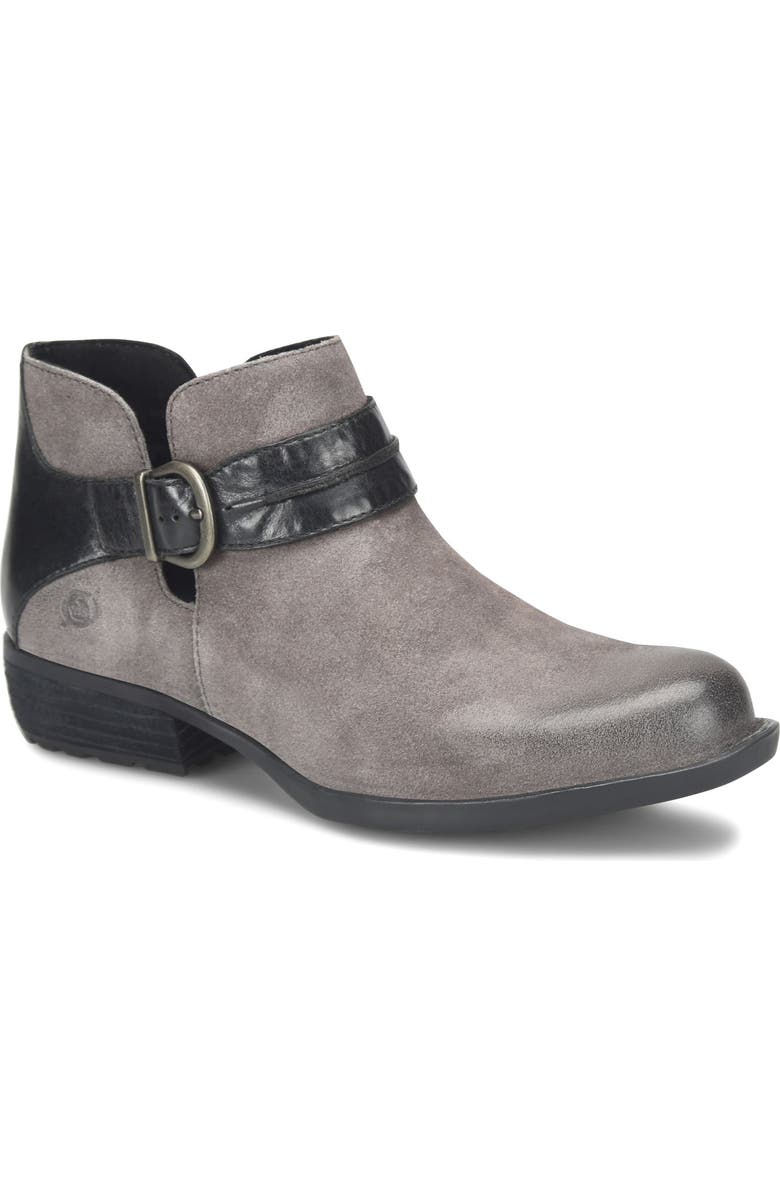 Børn Kati Buckle Bootie, Main, color, Dark Grey Combo