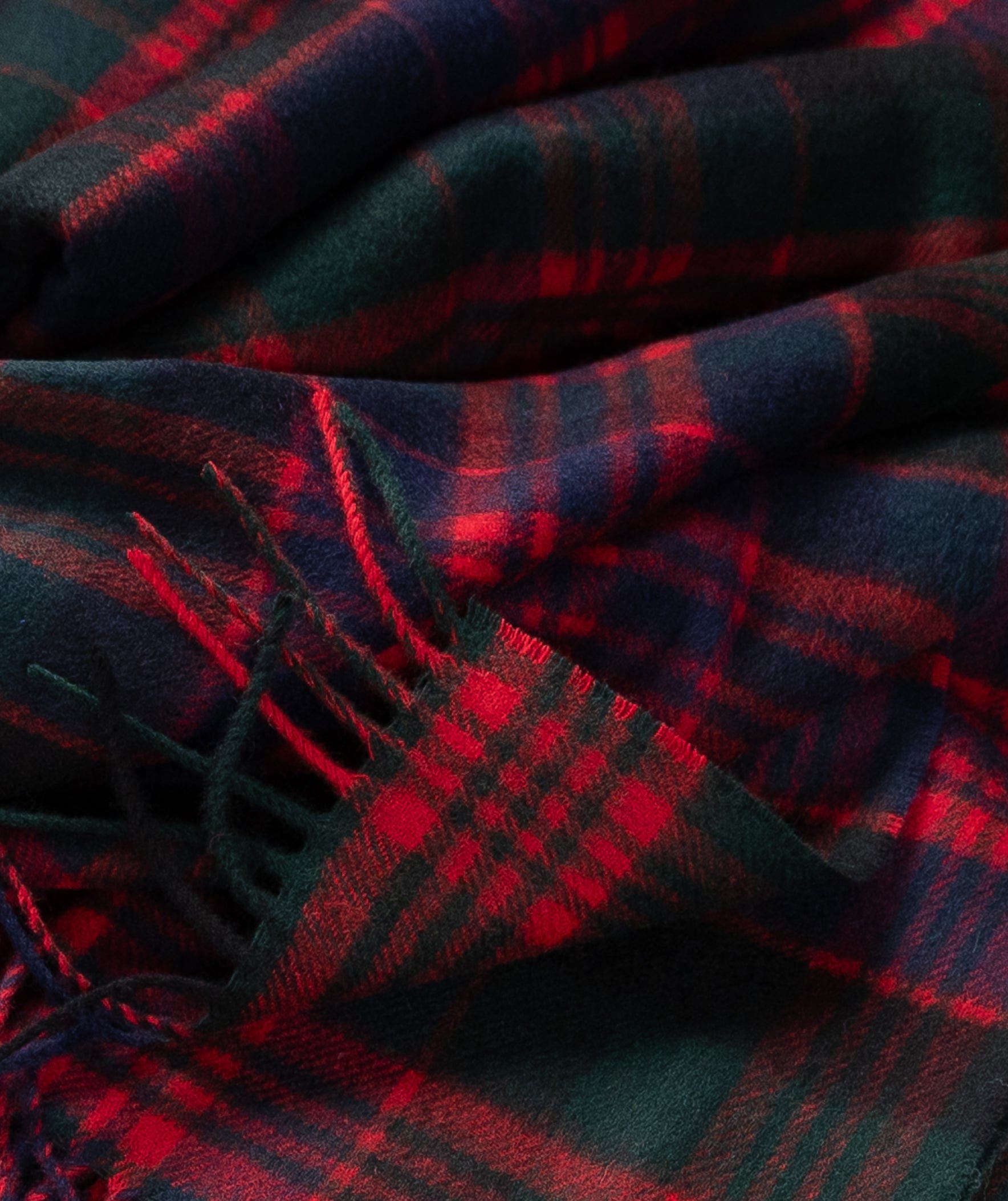 Prince of Scots Highland Tartan Tweed Merino Wool Throw - Thumbnail 2
