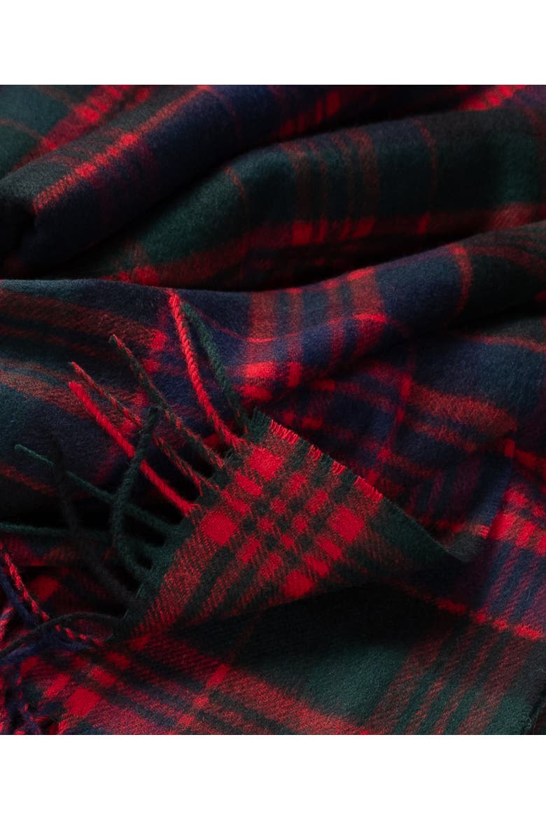 Highland Tartan Tweed Merino Wool Throw, Alternate, color, Macdonald