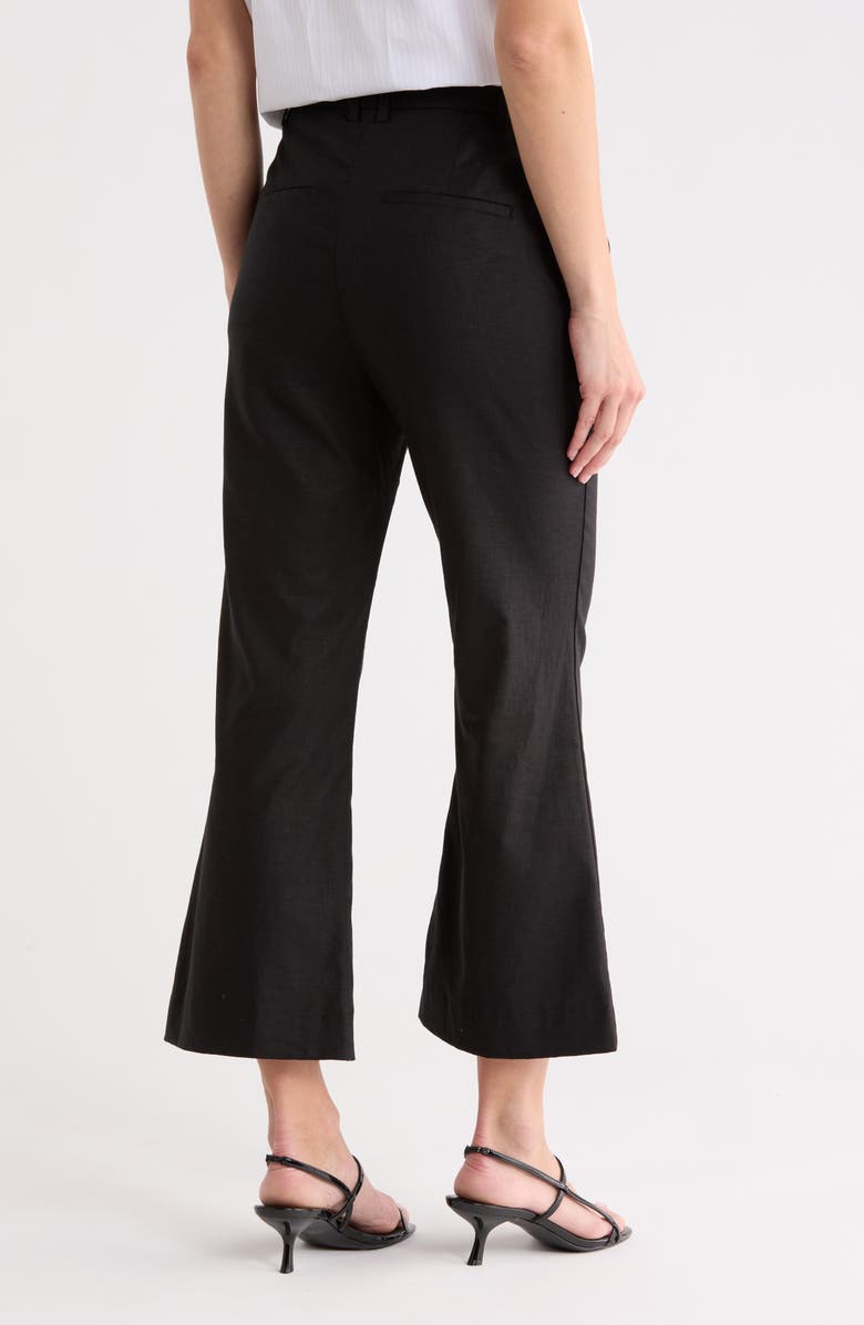 Vince Cropped Flare Leg Pants, Alternate, color, Soft Black