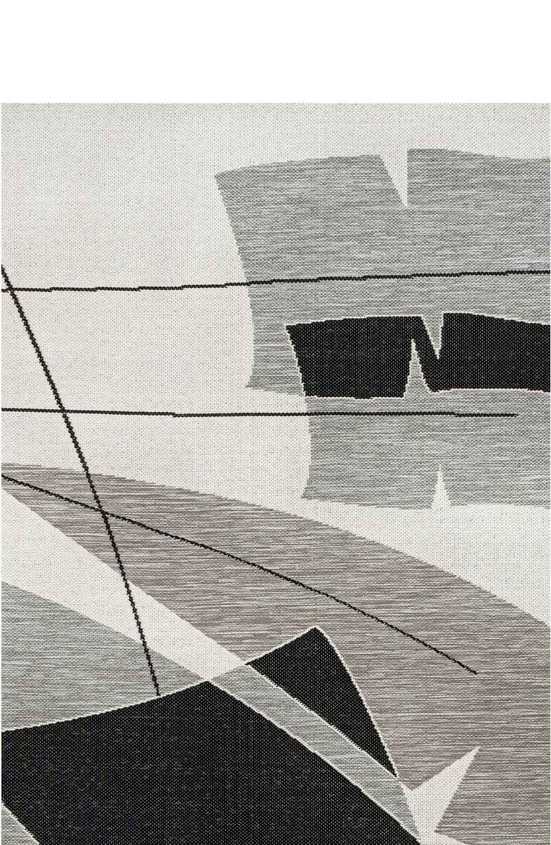 JONATHAN Y Shelby Coastal Vintage Abstract Palm Leaf Indoor/Outdoor Area Rug, Alternate, color, Gray/Cream