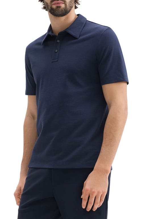 Theory Regular Fit Textured Polo In Baltic