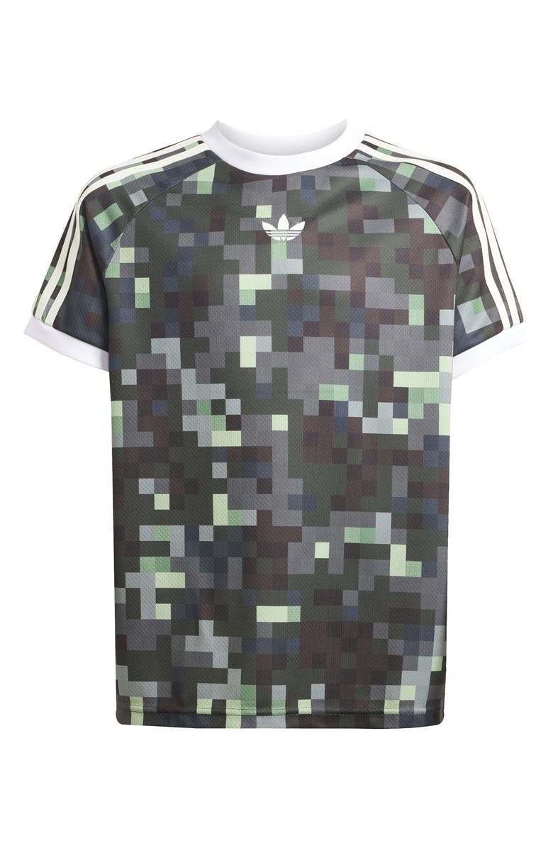 adidas Originals Kids' GFX Camo Cotton T-Shirt, Main, color, 