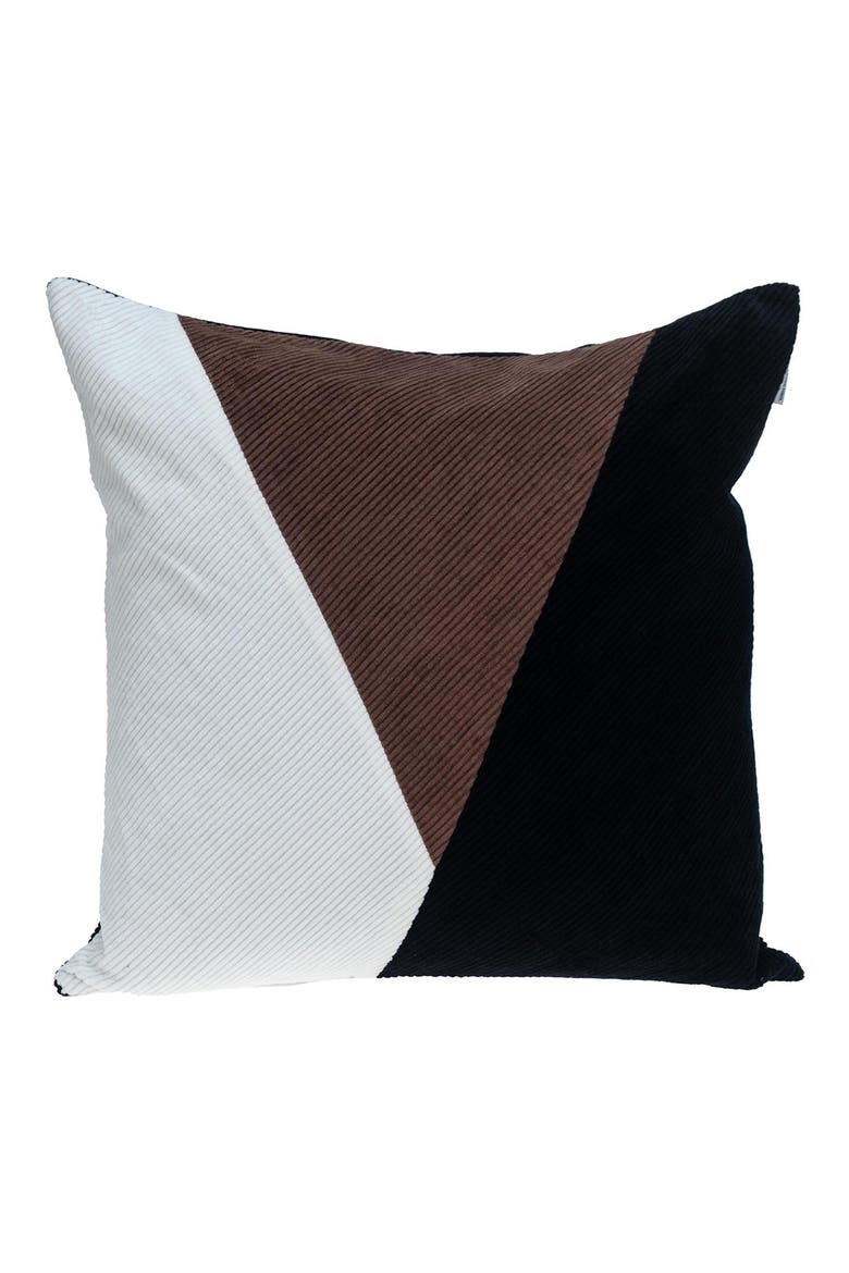 Arcas Transitional White Throw Pillow, Main, color, MULTICOLOR