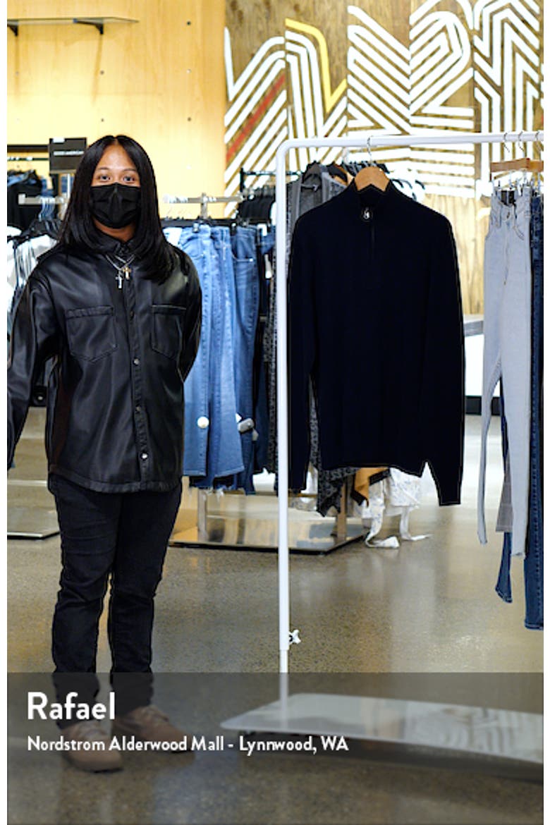 Stretch Cotton Quarter Zip Sweater video