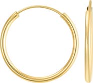 CANDELA JEWELRY 14K Gold Endless Hoop Earrings