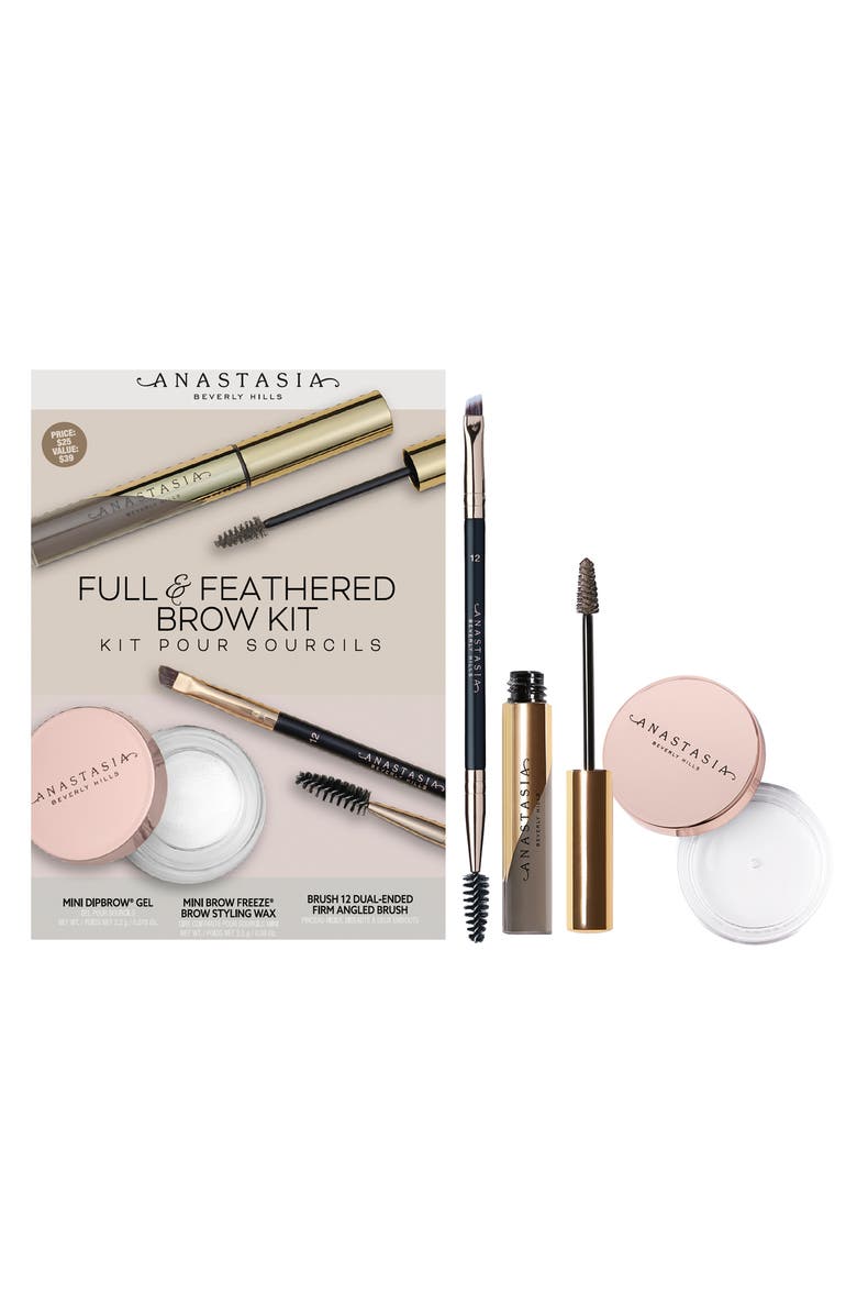 Anastasia Beverly Hills Full & Feathered Brow Kit, Main, color, Taupe