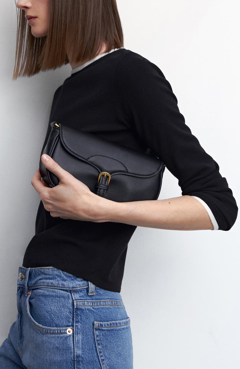 MANGO Tipped Crewneck Sweater, Alternate, color, 