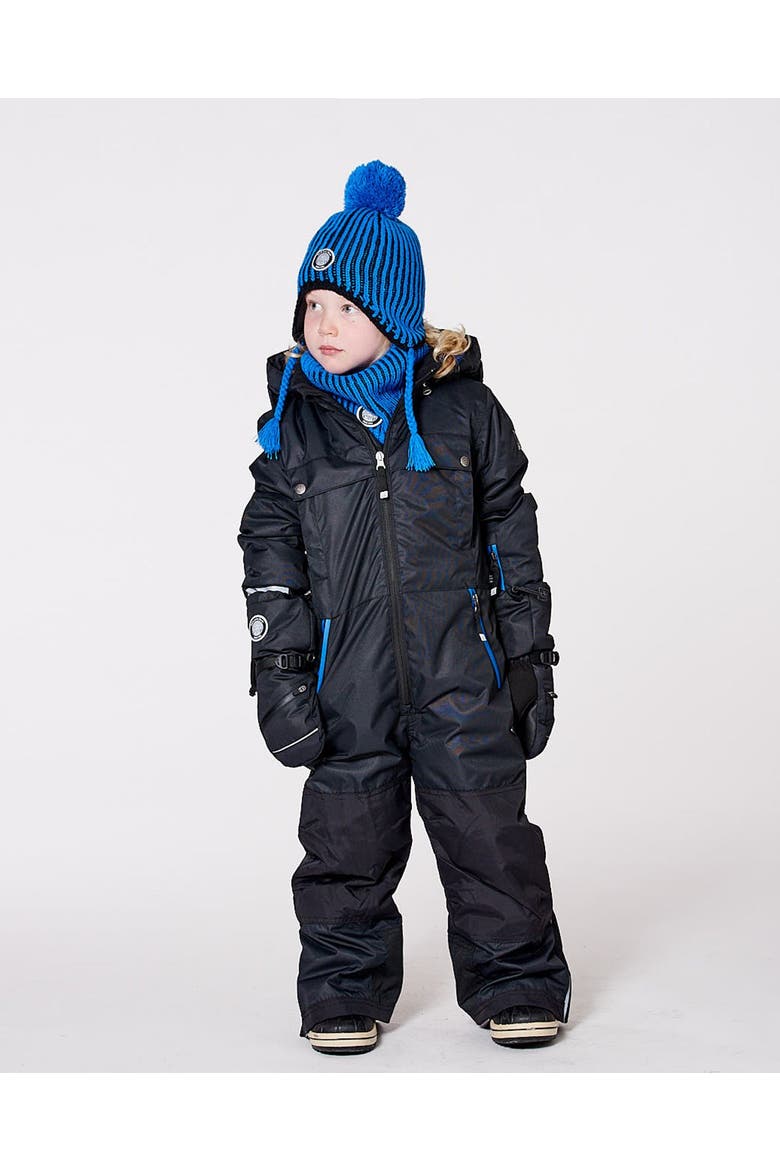 Solid One-Piece Teknik Snowsuit, Alternate, color, Black