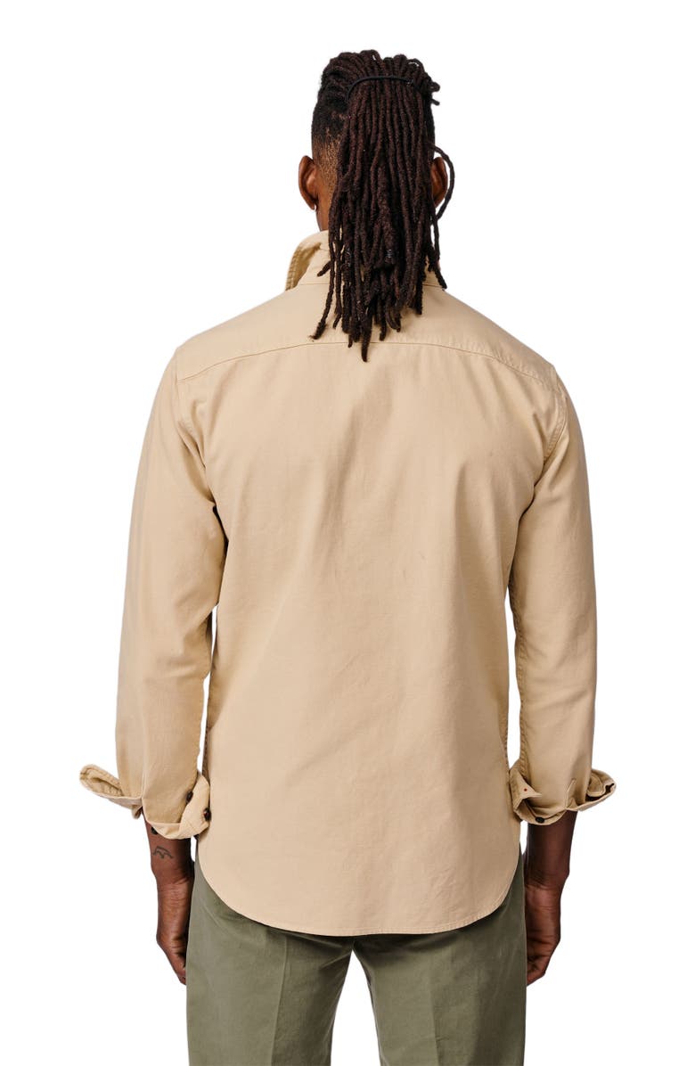 Aubin Henderson Canvas Relaxed Fit Overshirt, Alternate, color, Sand