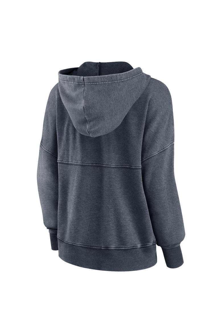Women's Fanatics Branded Heathered Charcoal Miami Hurricanes Overall Speed Lace-Up Pullover Hoodie, Alternate, color, Heather Charcoal