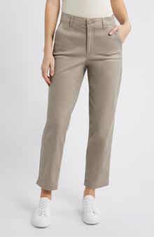 Wit & Wisdom Skyrise Slim Straight Leg Twill Pants