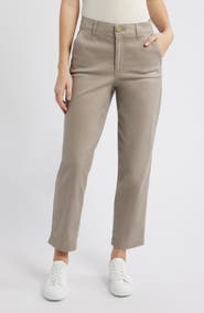Wit & Wisdom Skyrise Slim Straight Leg Twill Pants