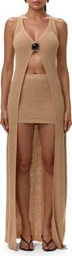 Naked Wardrobe Long Knit Vest