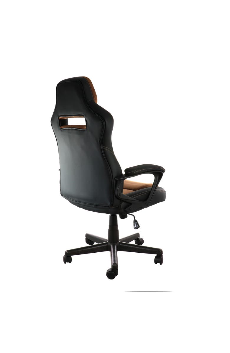 Elama High Back Adjustable Office Chair, Alternate, color, Brown