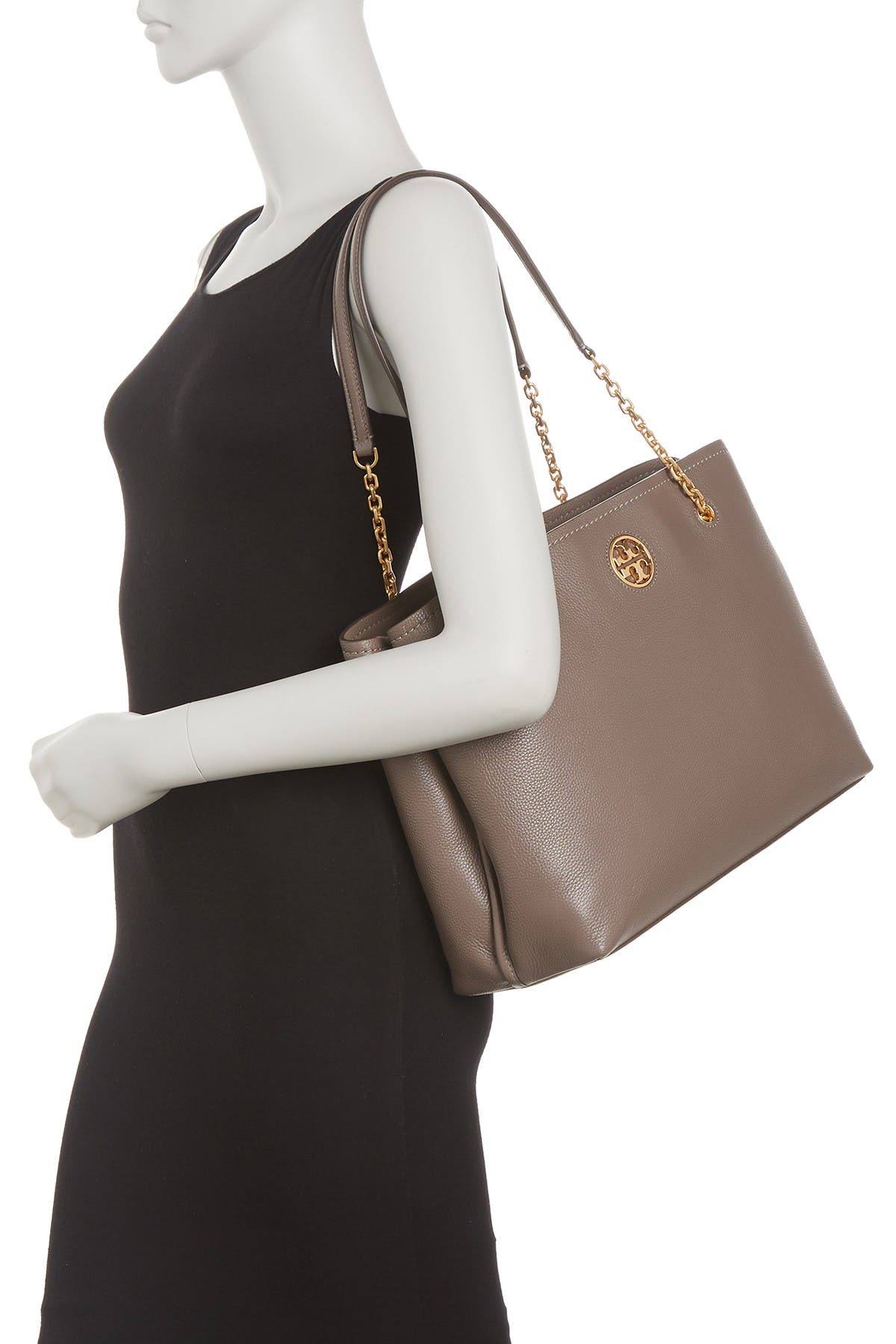 Carson Leather Tote, Alternate, color, SILVER MAPLE