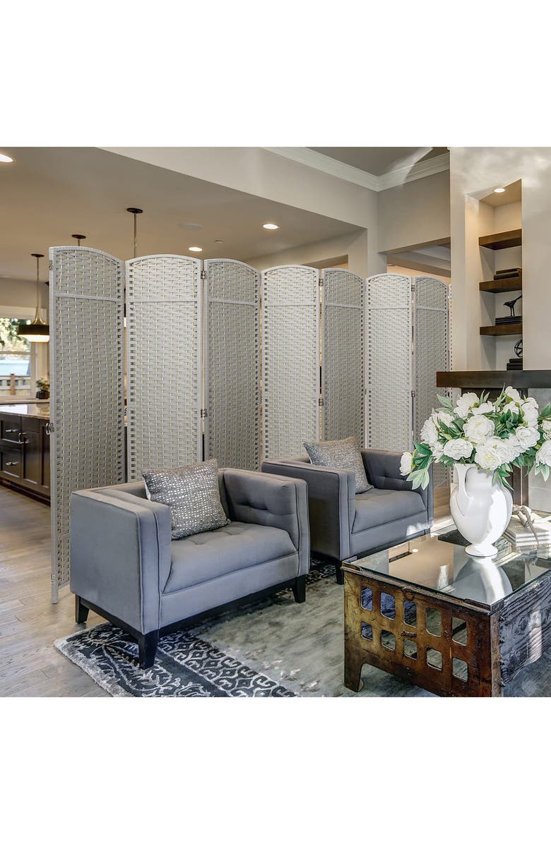 SORBUS Room Divider Privacy Screen, Alternate, color, Beige