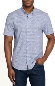 Brooklyn Brigade Prospect Shell Short Sleeve Button Down Performance Shirt