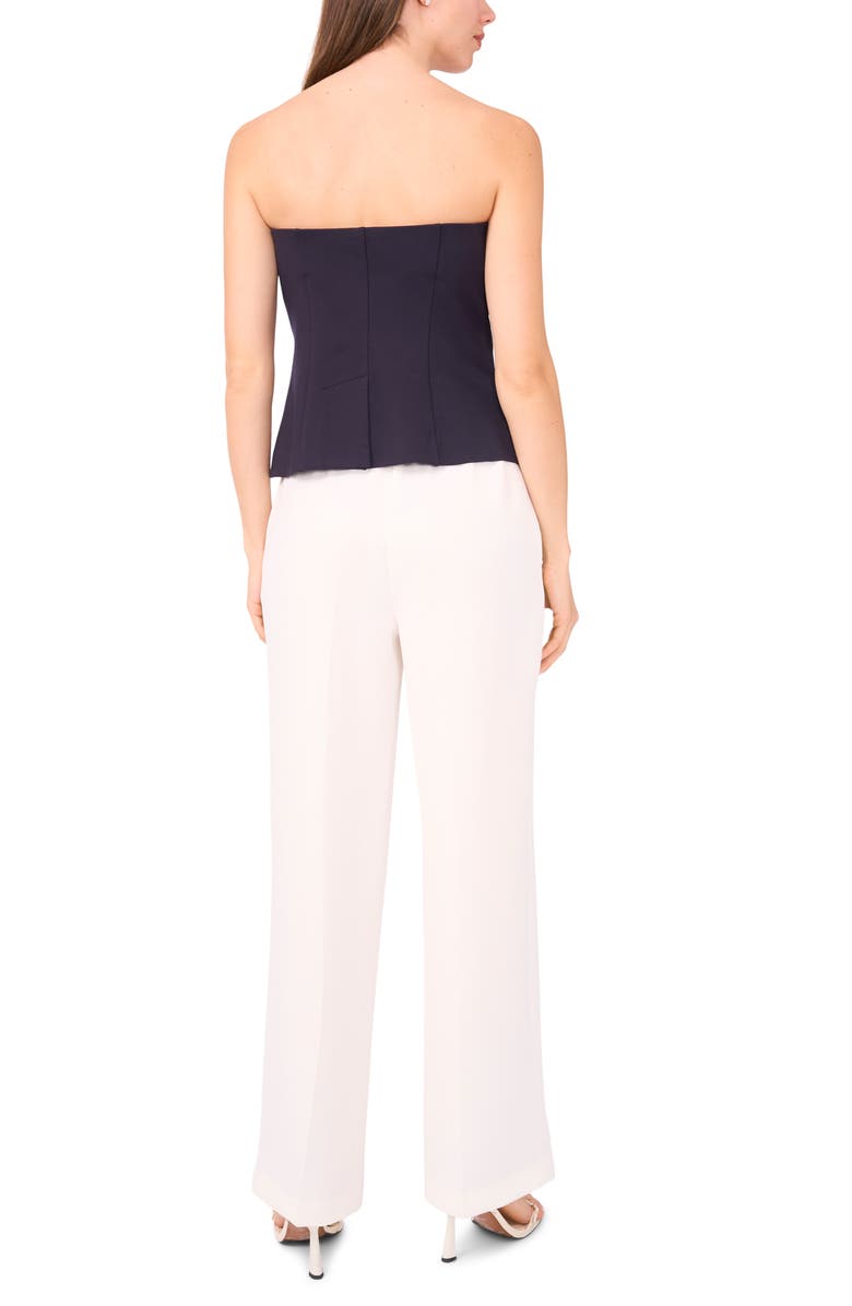 Strapless Ponte Tailored Weskit Top