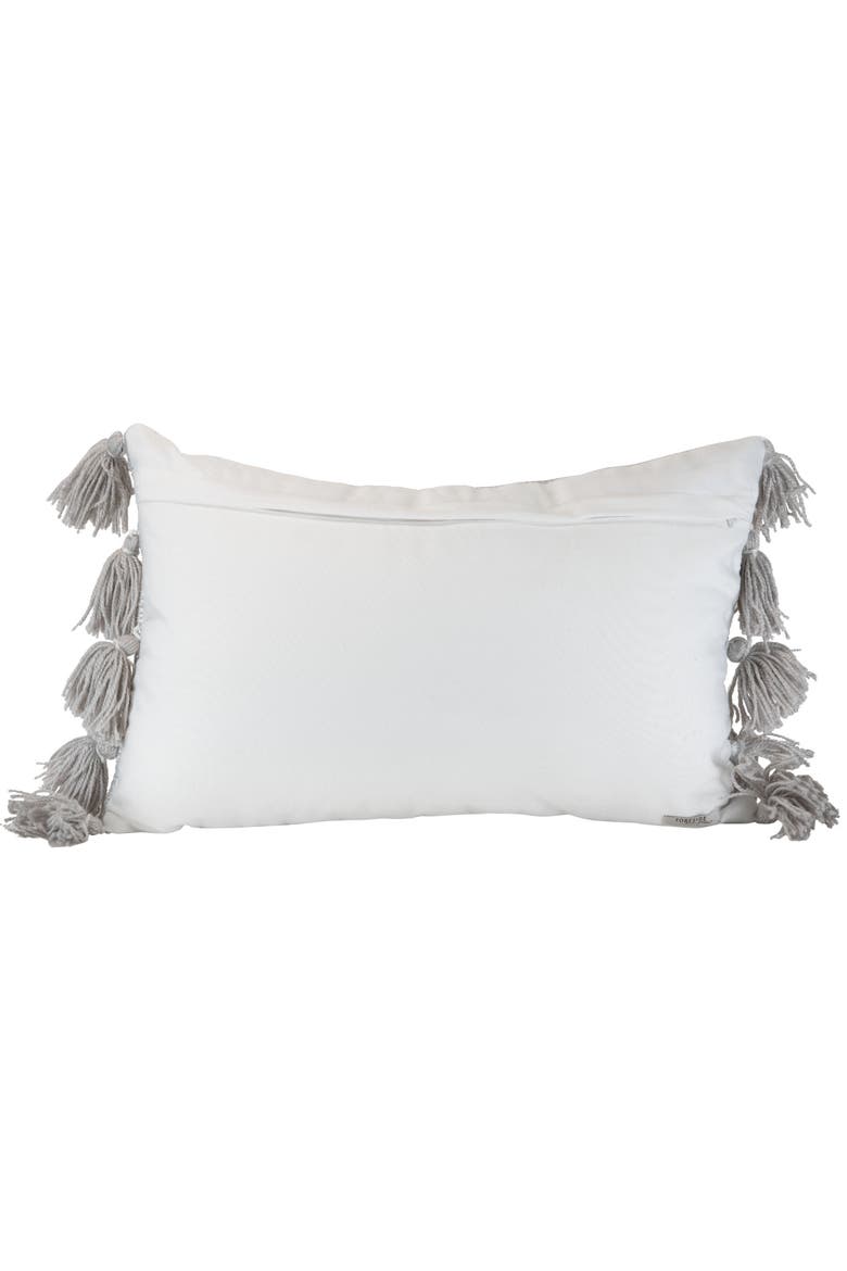 Adeline Outdoor Decorative Accent Pillow 14" x 22", Alternate, color, Gray