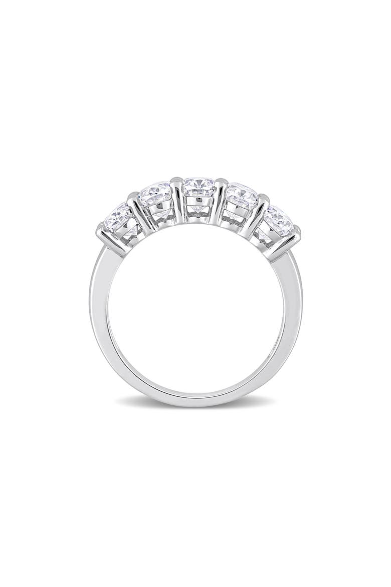 Oval Cut Lab Created Moissanite ring, Alternate, color, WHITE