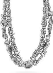 CHLOE AND MADISON Double Layer Beaded Necklace