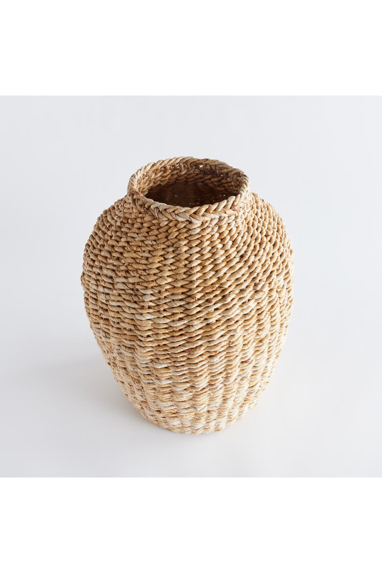 Abaca Teardrop Vase, Alternate, color, Beige